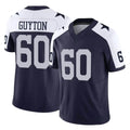 D.Cowboys #60 Tyler Guyton Player Navy-White Limited Alternate Vapor F.U.S.E. Home Game CAdoa Stitched Jerseys