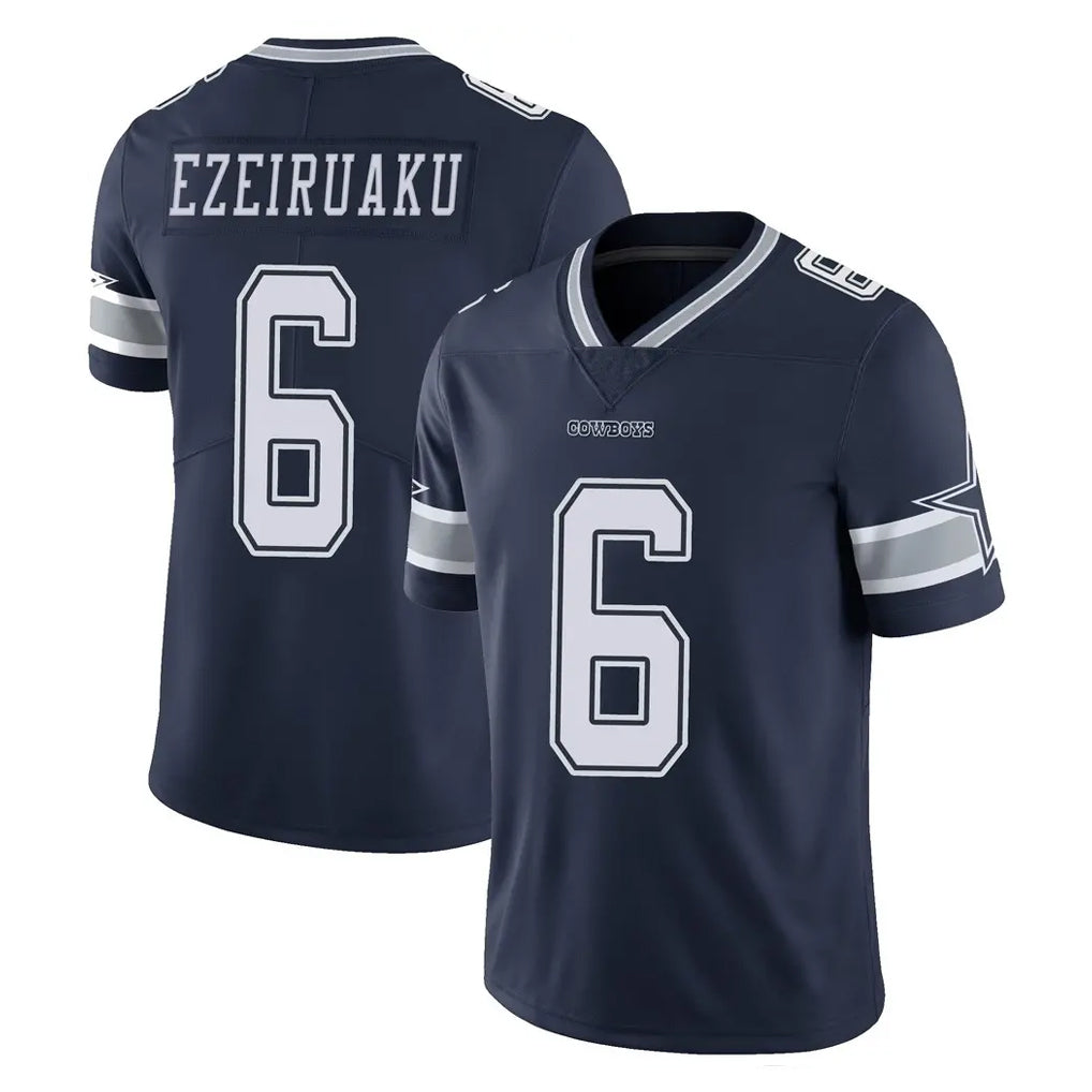 D.Cowboys #6 Donovan Ezeiruaku Player Navy Vapor Untouchable Limited Home Game CAdoa Stitched Jerseys