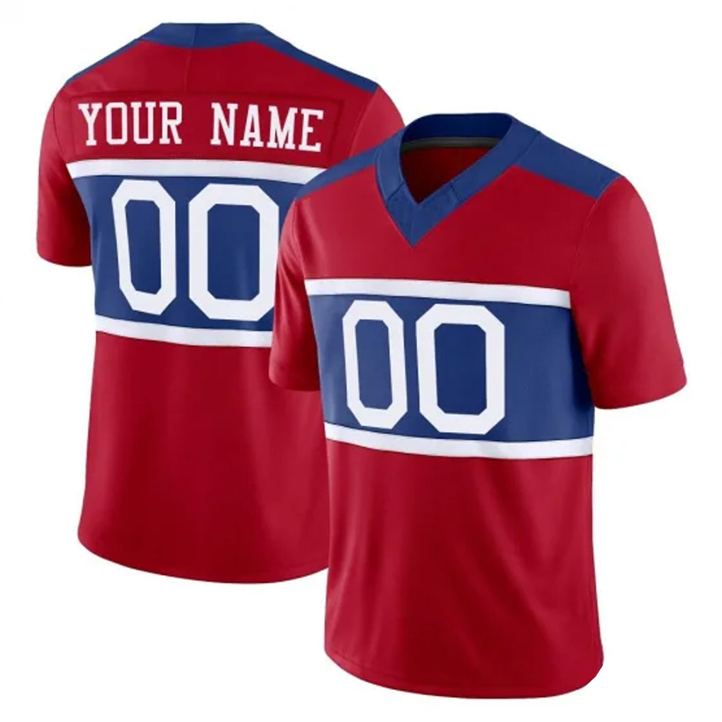 Custom NY.Giants Red Century Vapor F.U.S.E. Home Game Any Name & Numbers CAdoa Stitched Jerseys