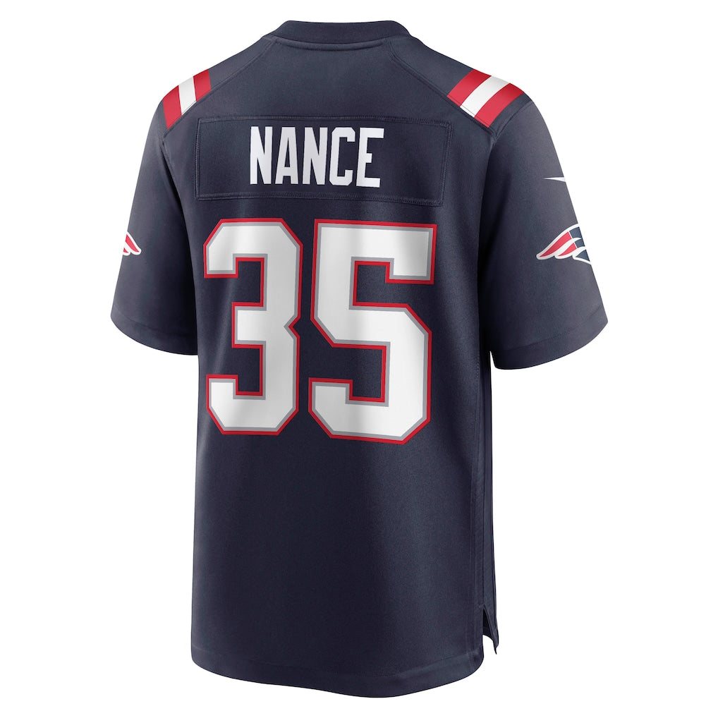 CAdoa NE.Patriots #35 Jim Nance Navy Retired Player Jersey