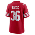 CAdoa SF.49ers #36 Marques Sigle Scarlet Team Game Jersey