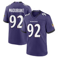 B.Ravens #92 Nnamdi Madubuike Player Purple Home Game CAdoa Stitched Jerseys