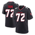 H.Texans #72 Tommy Togiai Player Navy Team Home Game CAdoa Stitched Jerseys