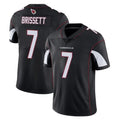A.Cardinals #7 Jacoby Brissett Player Black Vapor Limited Home Game CAdoa Stitched Jerseys
