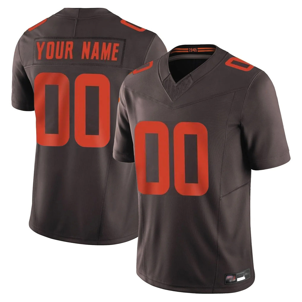 Custom C.Browns Brown Limited Vapor F.U.S.E. Alternate Game Any Name & Numbers CAdoa Stitched Jerseys