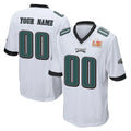 Custom P.Eagles White Super Bowl LIX Home Game Any Name & Numbers CAdoa Stitched Jerseys
