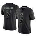 GB.Packers #7 Javon Bullard Player Black Reflective Limited Home Game CAdoa Stitched Jerseys
