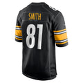 CAdoa P.Steelers #81 Jonnu Smith Black Team Game Jersey