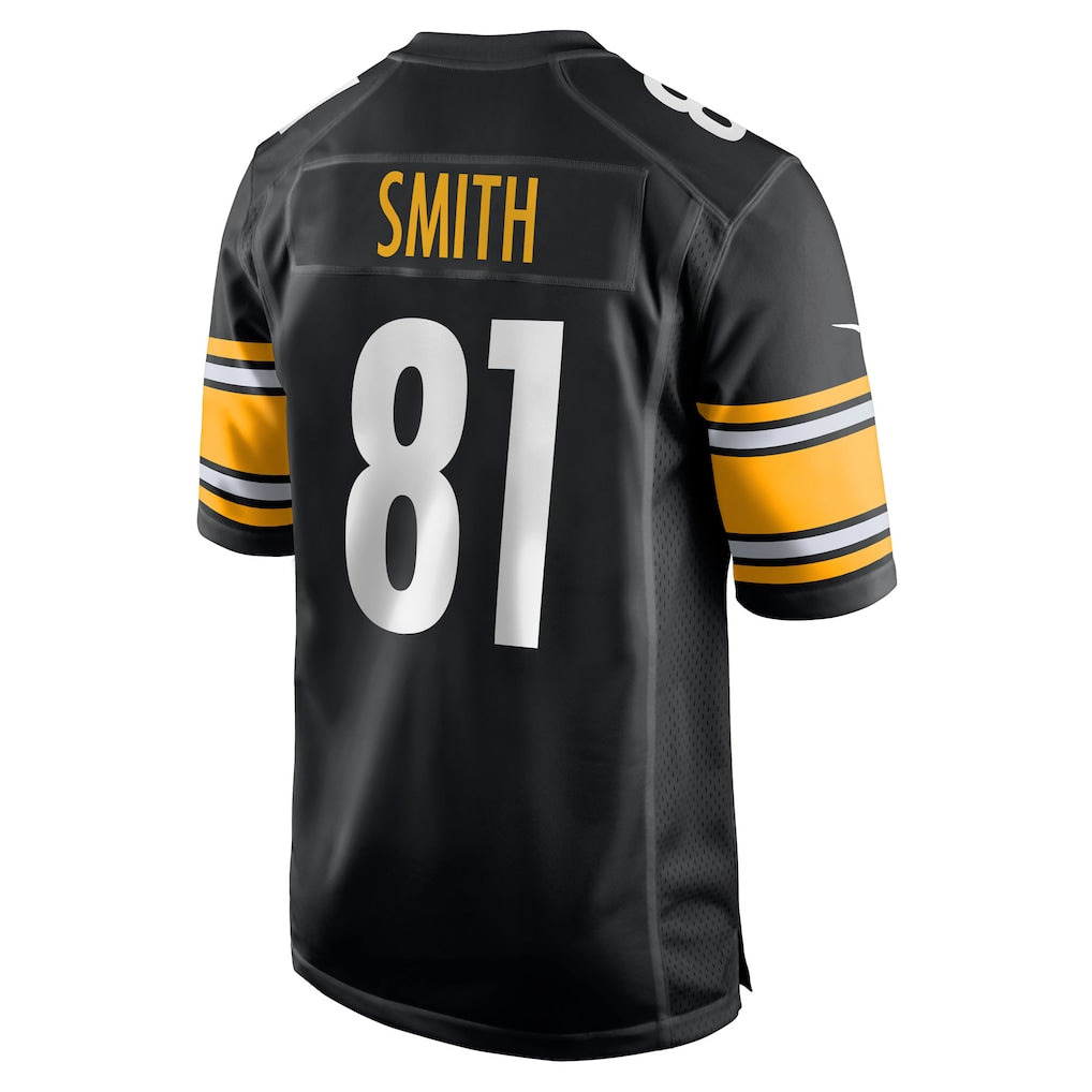 CAdoa P.Steelers #81 Jonnu Smith Black Team Game Jersey