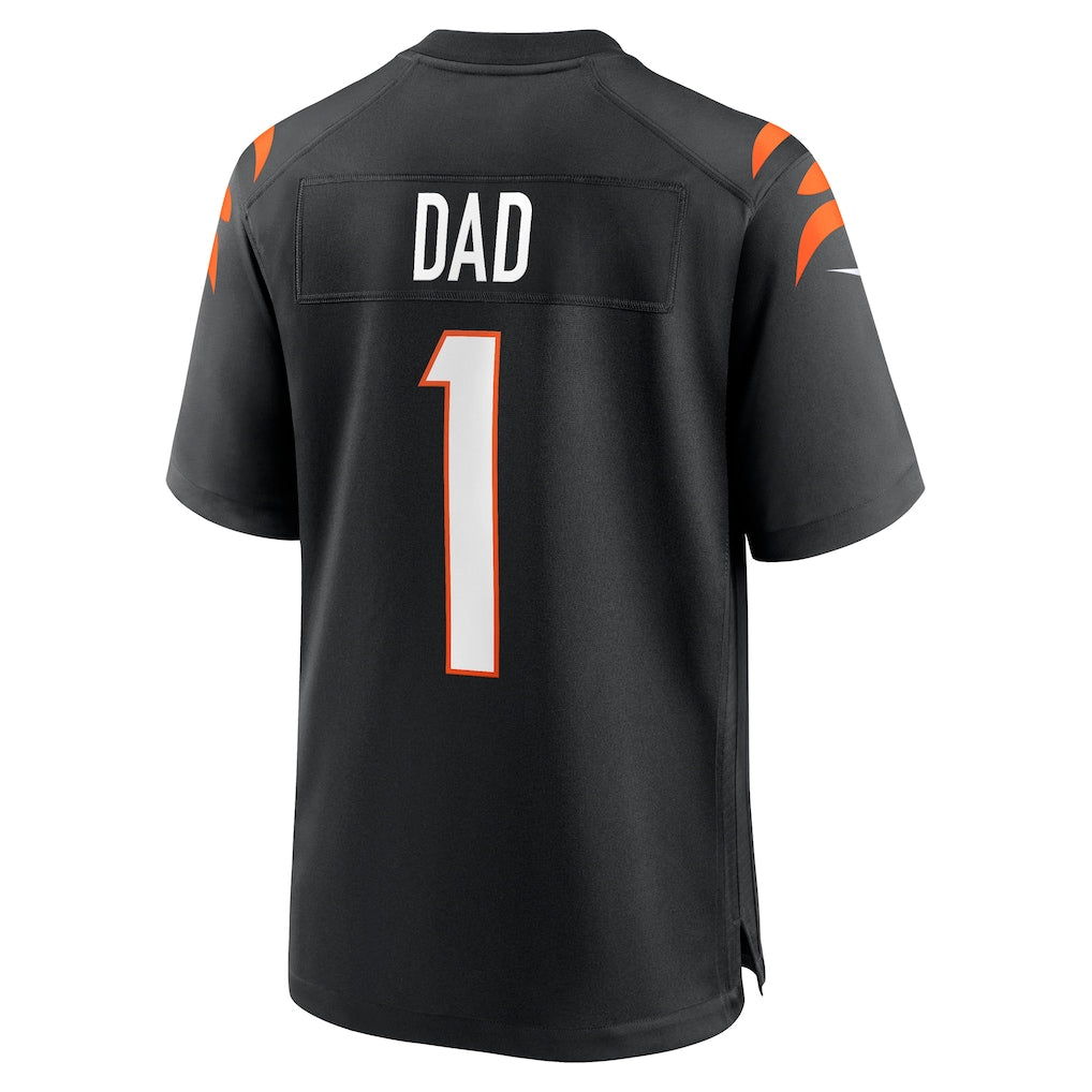 CAdoa C.Bengals #1 Dad Black Game Jersey
