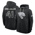 J.Jaguars #41 Josh Hines-Allen Player 2026 Black Logo Pullover Hoodies Limited Game CAdoa Stitched Jerseys