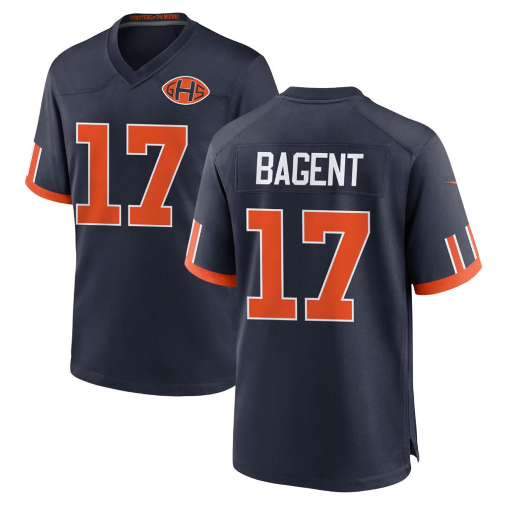 C.Bears #17 Tyson Bagent Player Navy 2026 Rivalries Collection Home Game CAdoa Stitched Jerseys