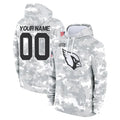 Custom A.Cardinals Arctic Camo Salute to Service Limited Hoodie Any Name & Numbers CAdoa Stitched Jerseys