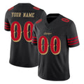Custom SF.49ers Black Limited Rivalries Collection Home Game Any Name & Numbers CAdoa Stitched Jerseys