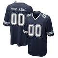 Custom D.Cowboys Navy Home Game Any Name & Numbers CAdoa Stitched Jerseys