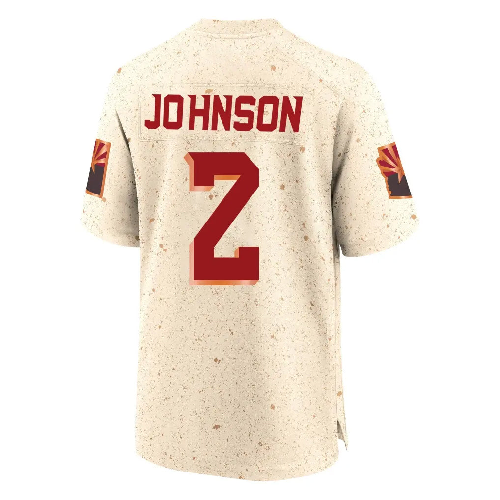 A.Cardinals #2 Will Johnson Player Cream Rivalries Collection Game beagls Stitched Jerseys