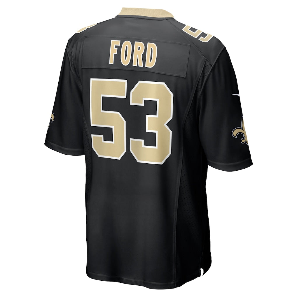 CAdoa NO.Saints #53 Jaylan Ford Black Game Jersey