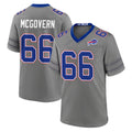 B.Bills #66 Connor McGovern Player Gray Nickel City Home Game CAdoa Stitched Jerseys