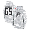 A.Falcons #65 Matthew Bergeron Player Camo Arctic Salute to Service Hoodies Limited CAdoa Stitched Jerseys