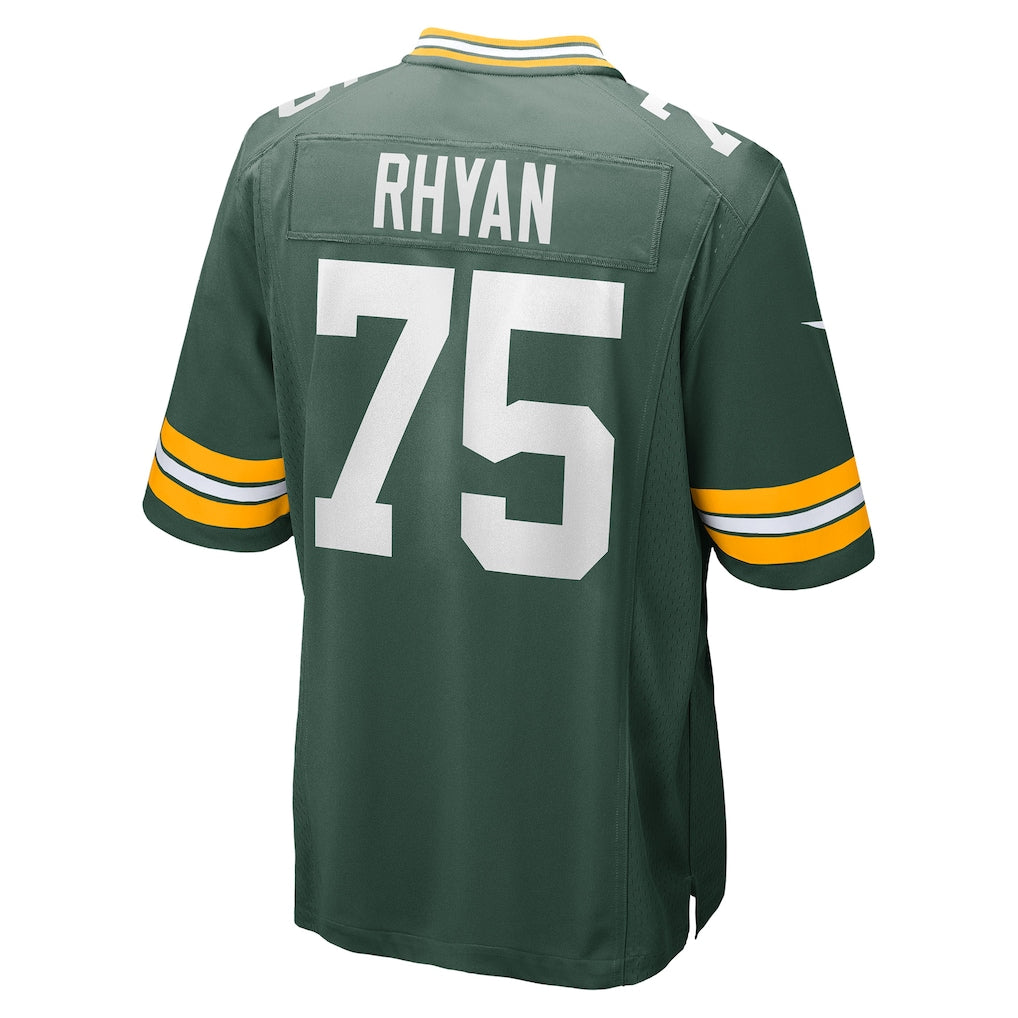 CAdoa GB.Packers #75 Sean Rhyan Green Game Player Jersey