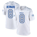 B.Bills #8 Terrel Bernard Player White Rivalries Collection Game CAdoa Stitched Jerseys