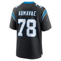 CAdoa C.Panthers #78 Popo Aumavae Black Team Game Jersey