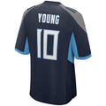 CAdoa T.Titans #10 Vince Young Navy Game Retired Player Jersey