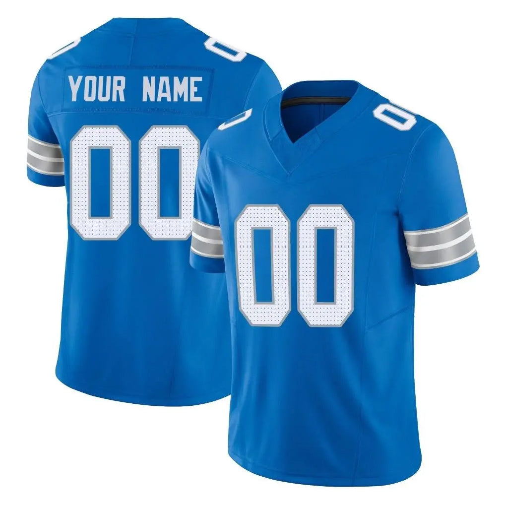 Custom D.Lions Blue Limited Vapor F.U.S.E. Alternate Home Game Any Name & Numbers CAdoa Stitched Jerseys