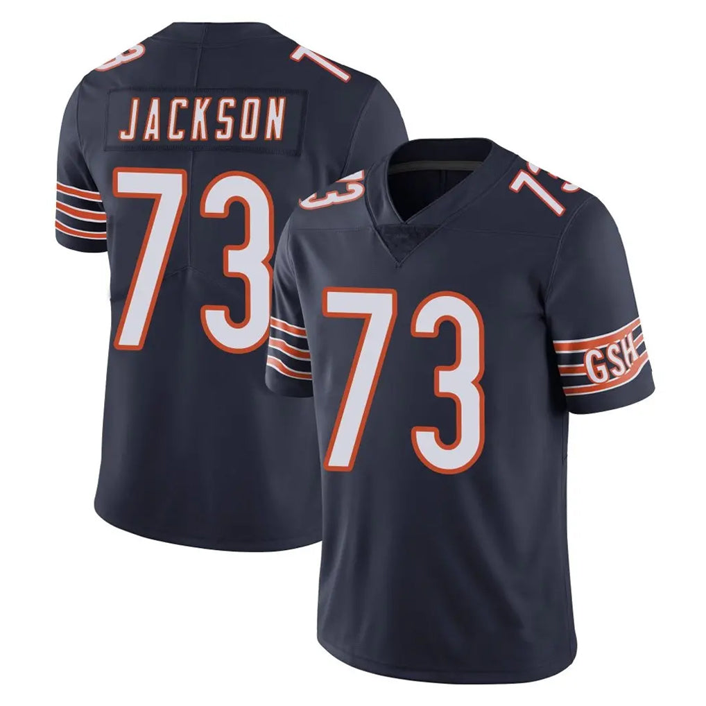 C.Bears #73 Jonah Jackson Player Navy Vapor Untouchable Limited Home Game CAdoa Stitched Jerseys