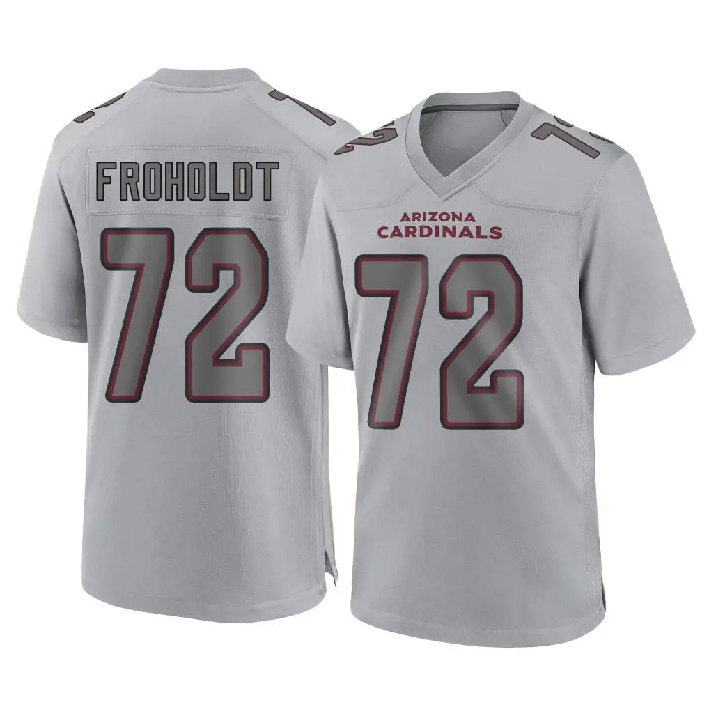 A.Cardinals #72 Hjalte Froholdt Player Gray Atmosphere Fashion Home Game CAdoa Stitched Jerseys