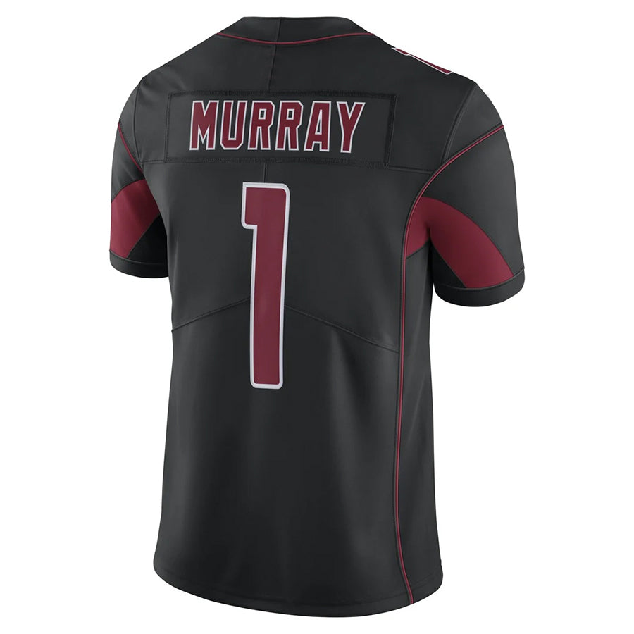 A.Cardinals #1 Kyler Murray Player Black Limited Elite Home Game beagls Stitched Jerseys