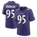 B.Ravens #95 Tavius Robinson Player Purple Limited Home Game CAdoa Stitched Jerseys