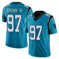 C.Panthers #97 Bobby Brown III Player Blue Vapor Untouchable Limited Game CAdoa Stitched Jerseys