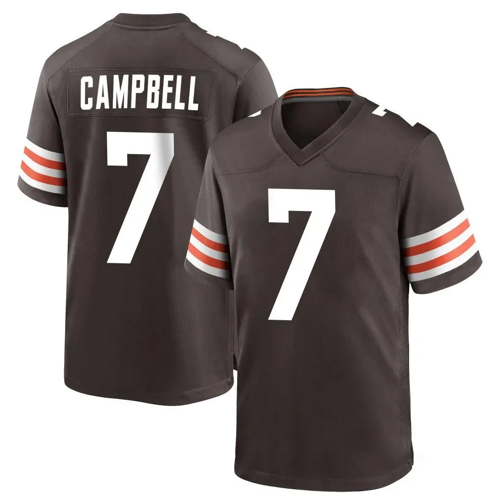 C.Browns #7 Tyson Campbell Player Brown Home Game CAdoa Stitched Jerseys