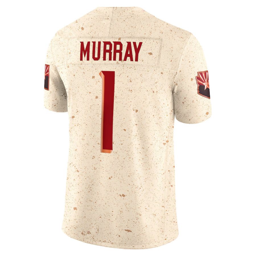 A.Cardinals #1 Kyler Murray Player Cream Rivalries Collection Vapor Limited Home Game beagls Stitched Jerseys
