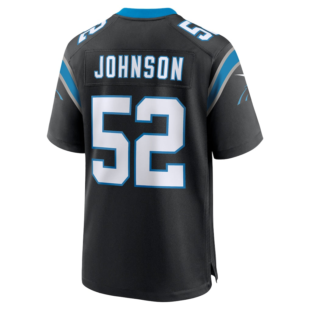 CAdoa C.Panthers #52 DJ Johnson Black Game Jersey