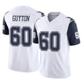 D.Cowboys #60 Tyler Guyton Player White-Navy Limited Vapor F.U.S.E. Home Game CAdoa Stitched Jerseys