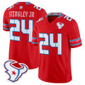 H.Texans #24 Derek Stingley Jr. Player Red 2026 Rivalries Vapor Limited Home Game CAdoa Stitched jerseys