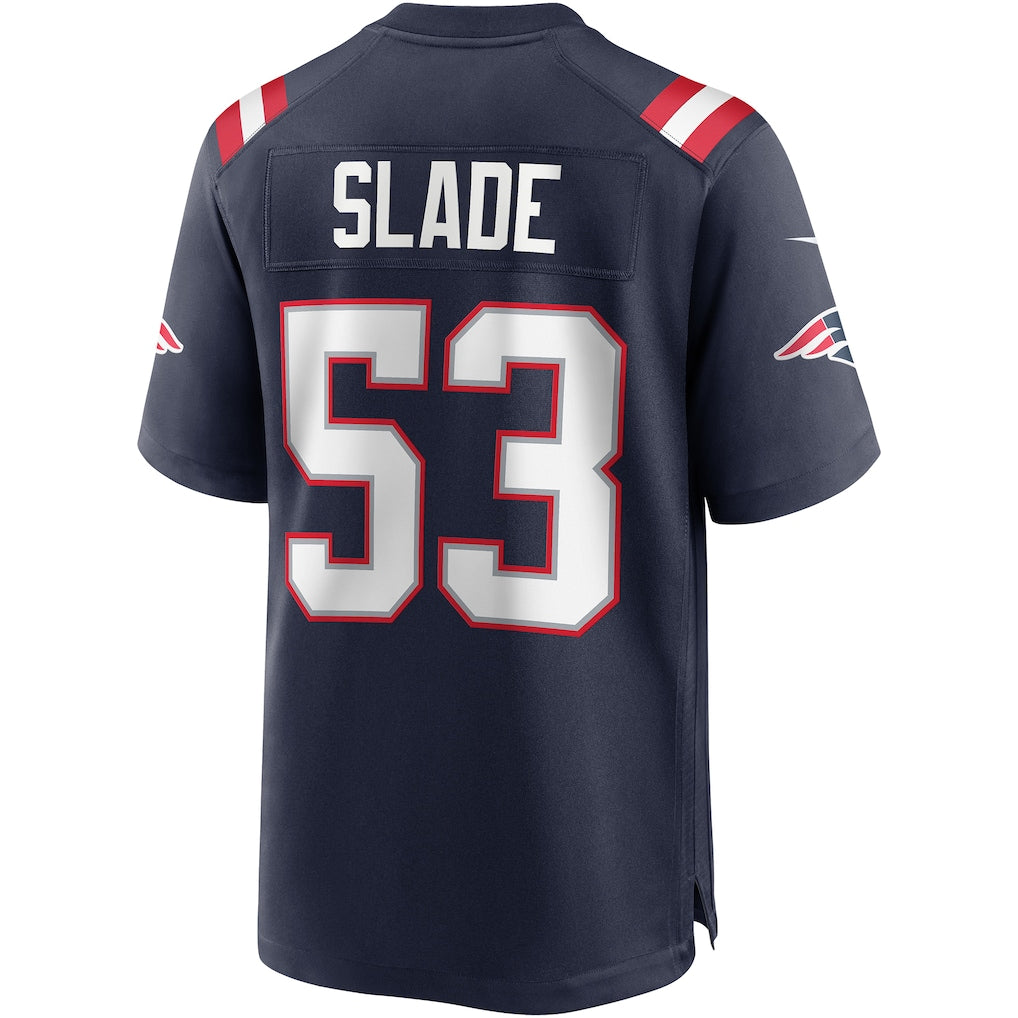 CAdoa NE.Patriots #53 Chris Slade Navy Game Retired Player Jersey