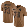 C.Bears #73 Jonah Jackson Player Brown Salute to Service Limited CAdoa Stitched Jerseys