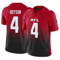 A.Falcons #4 Jahan Dotson Player Red Vapor F.U.S.E. Limited Home Game CAdoa Stitched Jerseys