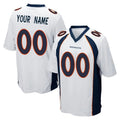 Custom D.Broncos White Game Any Name & Numbers CAdoa Stitched Jerseys