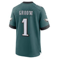 CAdoa P.Eagles #1 Groom Midnight Green Team Game Jersey