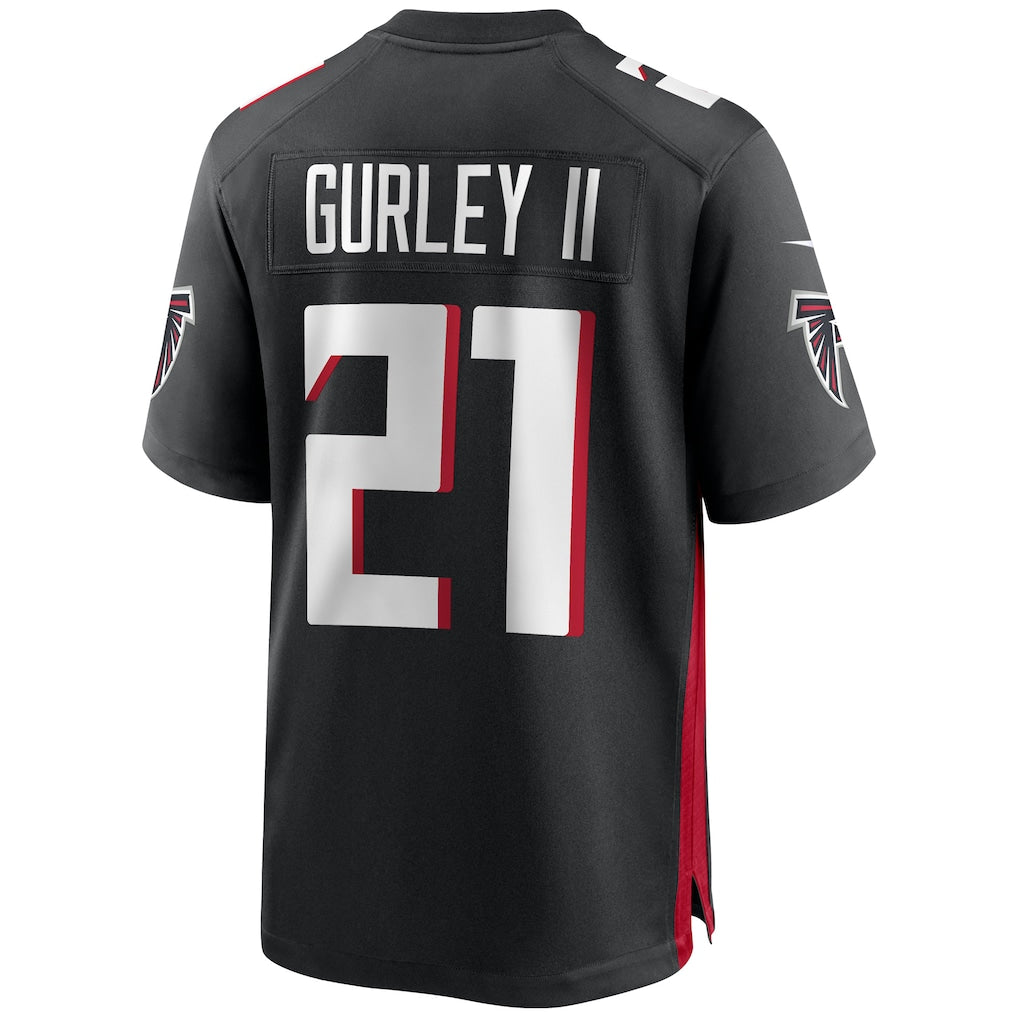 CAdoa A.Falcons #21 Todd Gurley II Black Team Game Jersey