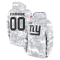Custom NY.Giants Arctic Camo Salute to Service Pullover Hoodies Limited Game Any Name & Numbers CAdoa Stitched Jerseys