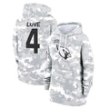 A.Cardinals #4 Jeremiyah Love Player Arctic Camo Salute to Service Hoodies beagls Stitched Jerseys