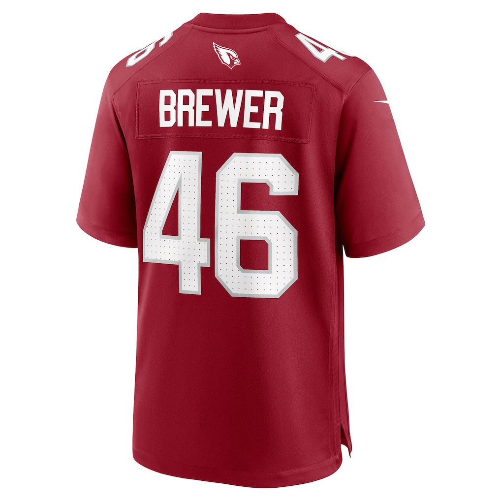 CAdoa A.Cardinals #46 Aaron Brewer Cardinal Team Game Jersey