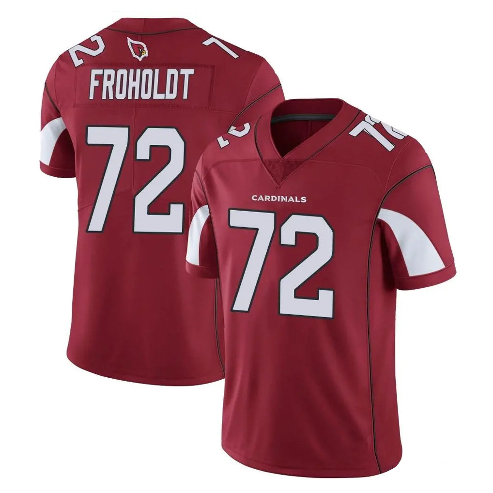 A.Cardinals #72 Hjalte Froholdt Player Cardinal Vapor Limited Home Game  CAdoa Stitched Jerseys