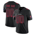 Custom H.Texans Black Impact Limited Game Any Name & Numbers CAdoa Stitched Jerseys