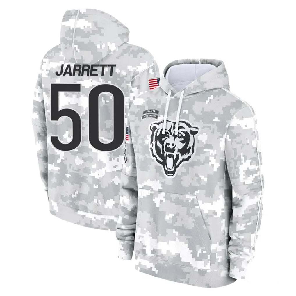 C.Bears #50 Grady Jarrett Player Arctic Camo Salute to Service Pullover Hoodies Limited CAdoa Stitched Jerseys